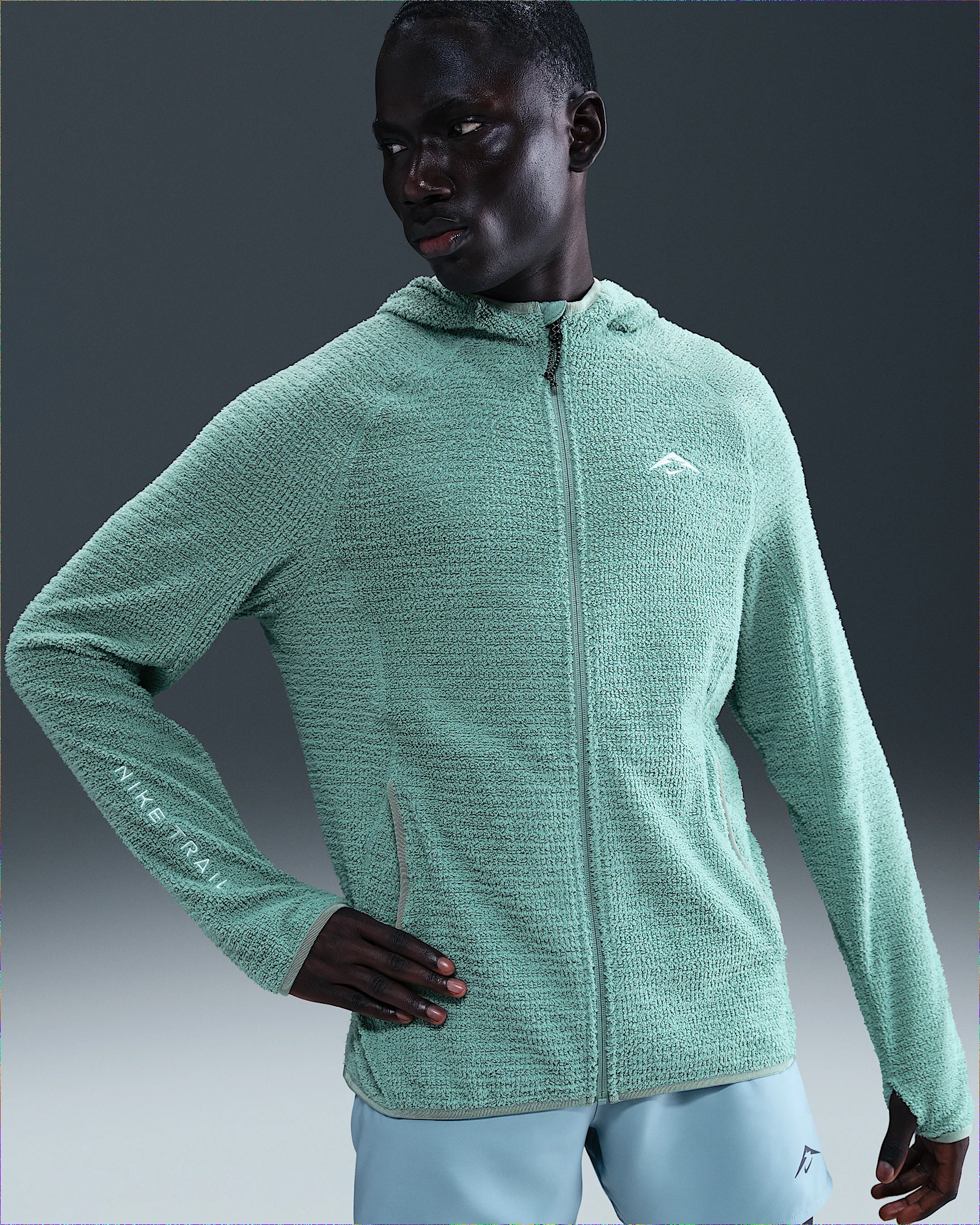 Nike Trail Men's Dri-FIT Fleece Running Jacket - 1