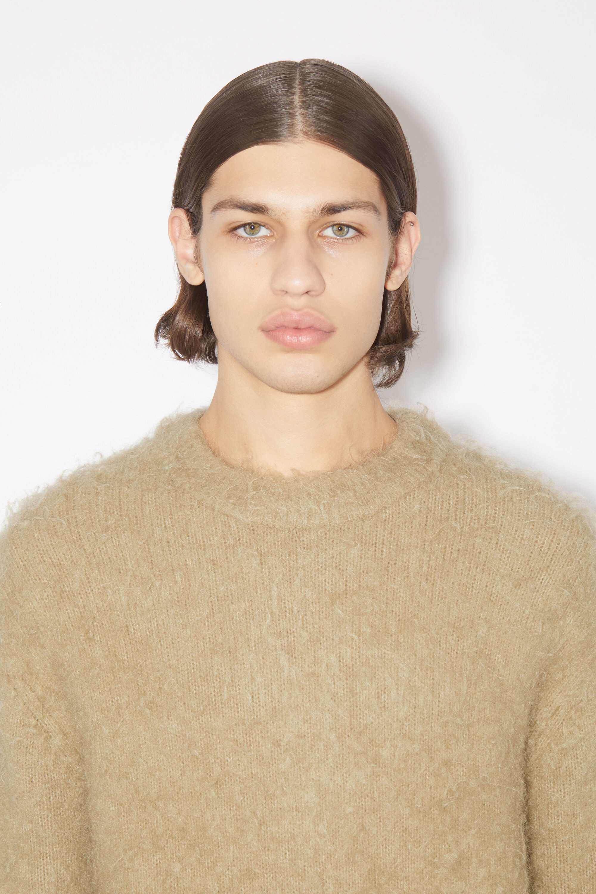 Mohair wool jumper - Dark beige - 5