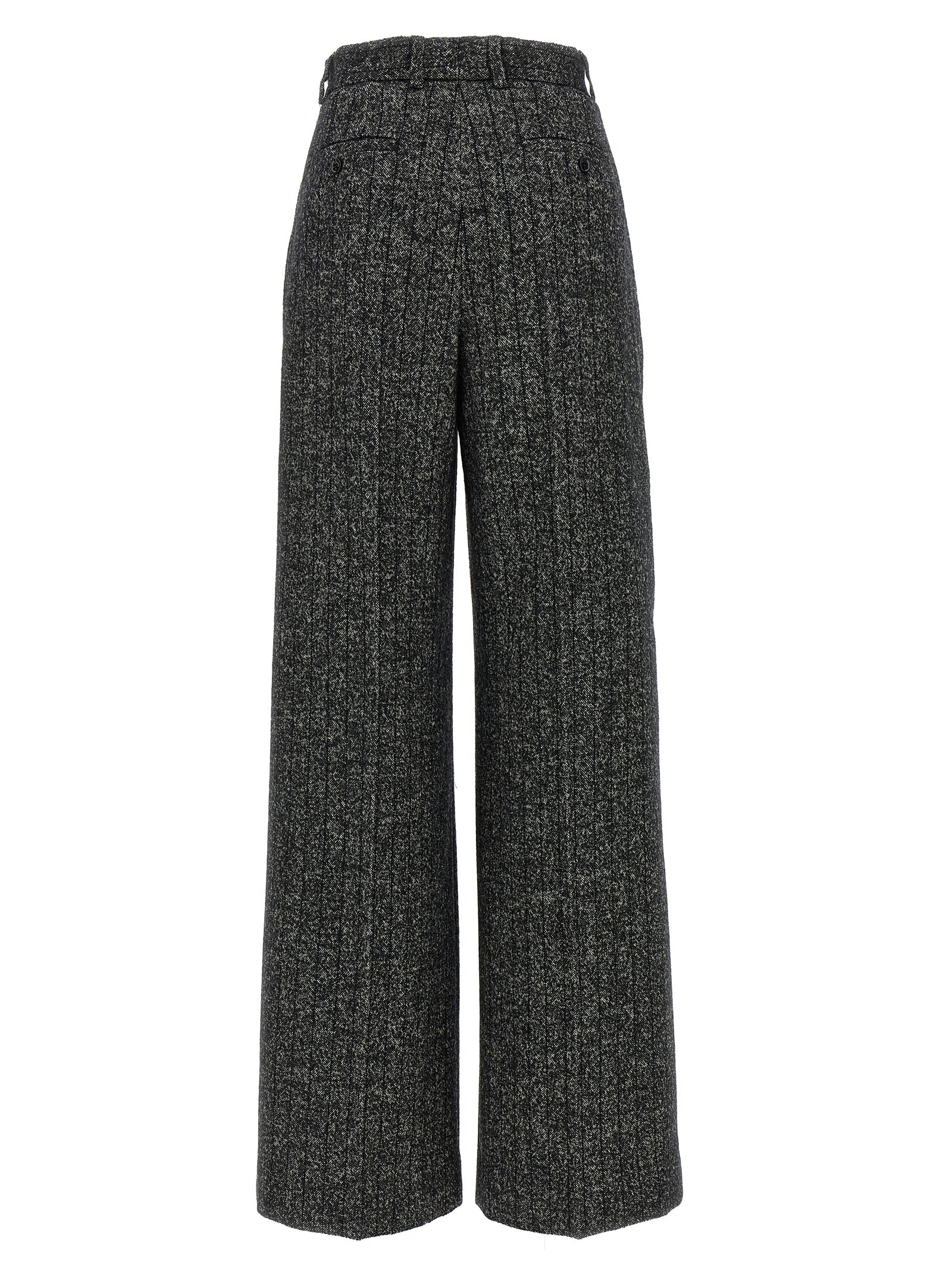Dolce & Gabbana Women Striped Wool Pants - 2