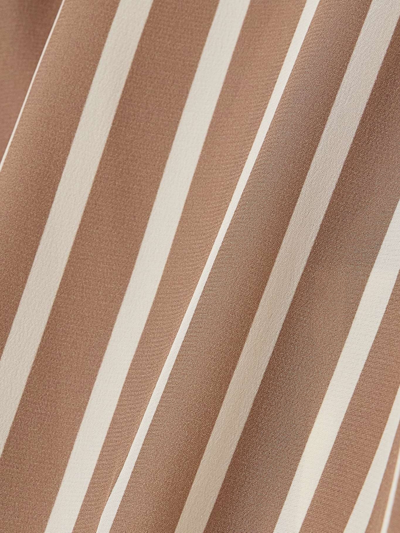 Striped silk-crepe blouse - 5
