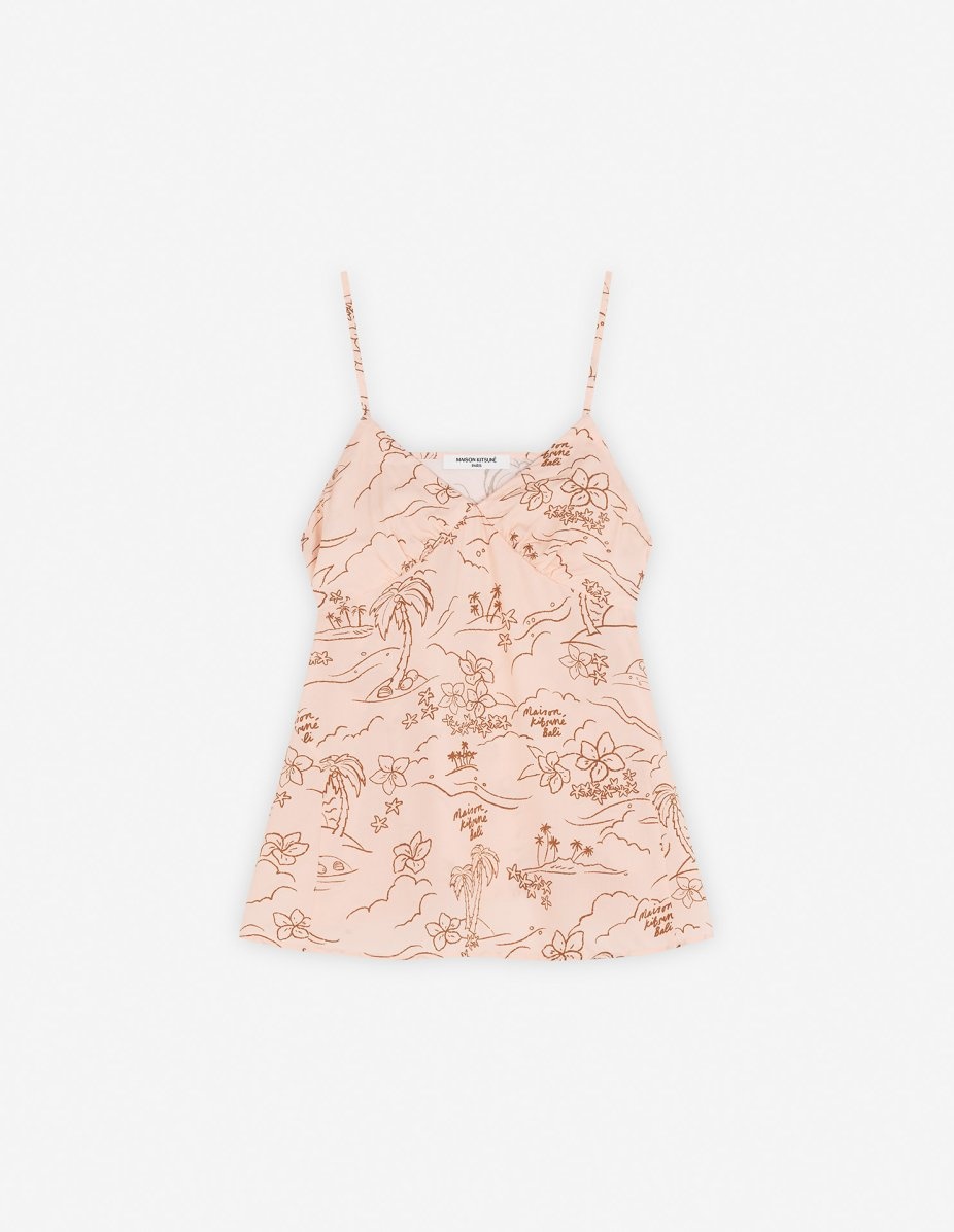 “TROPICAL PALM” STRAP TOP - 1