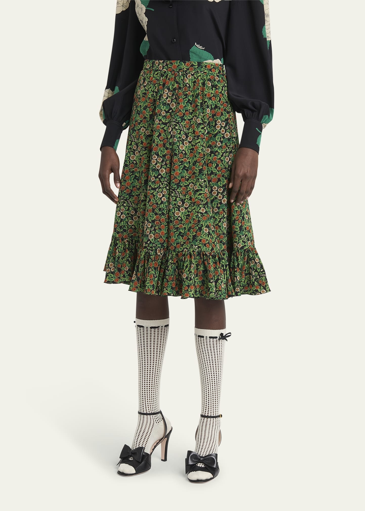 Petales Damour Margherita Ruffle Skirt - 4
