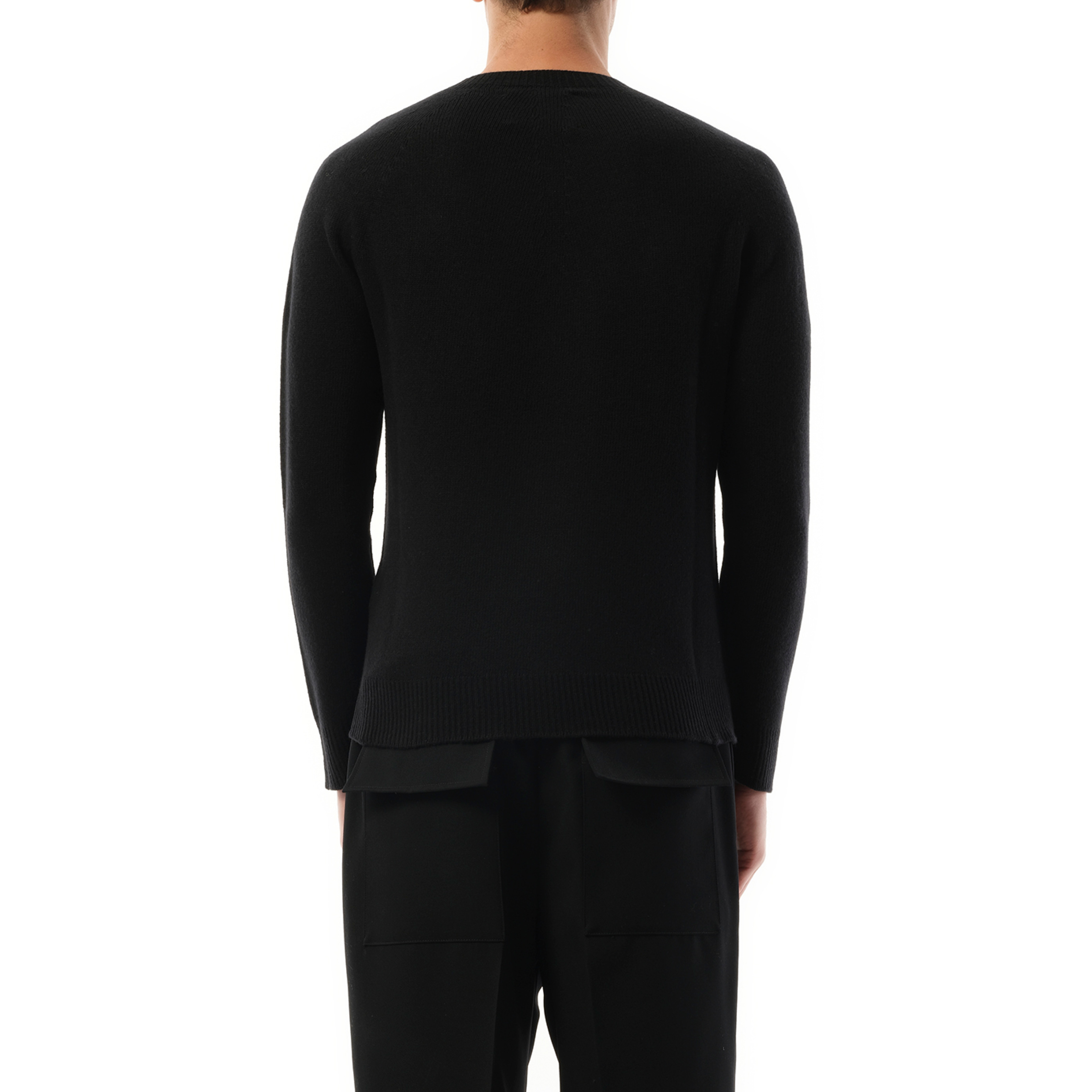 Cashmere Seamless Sweater in Black - 6