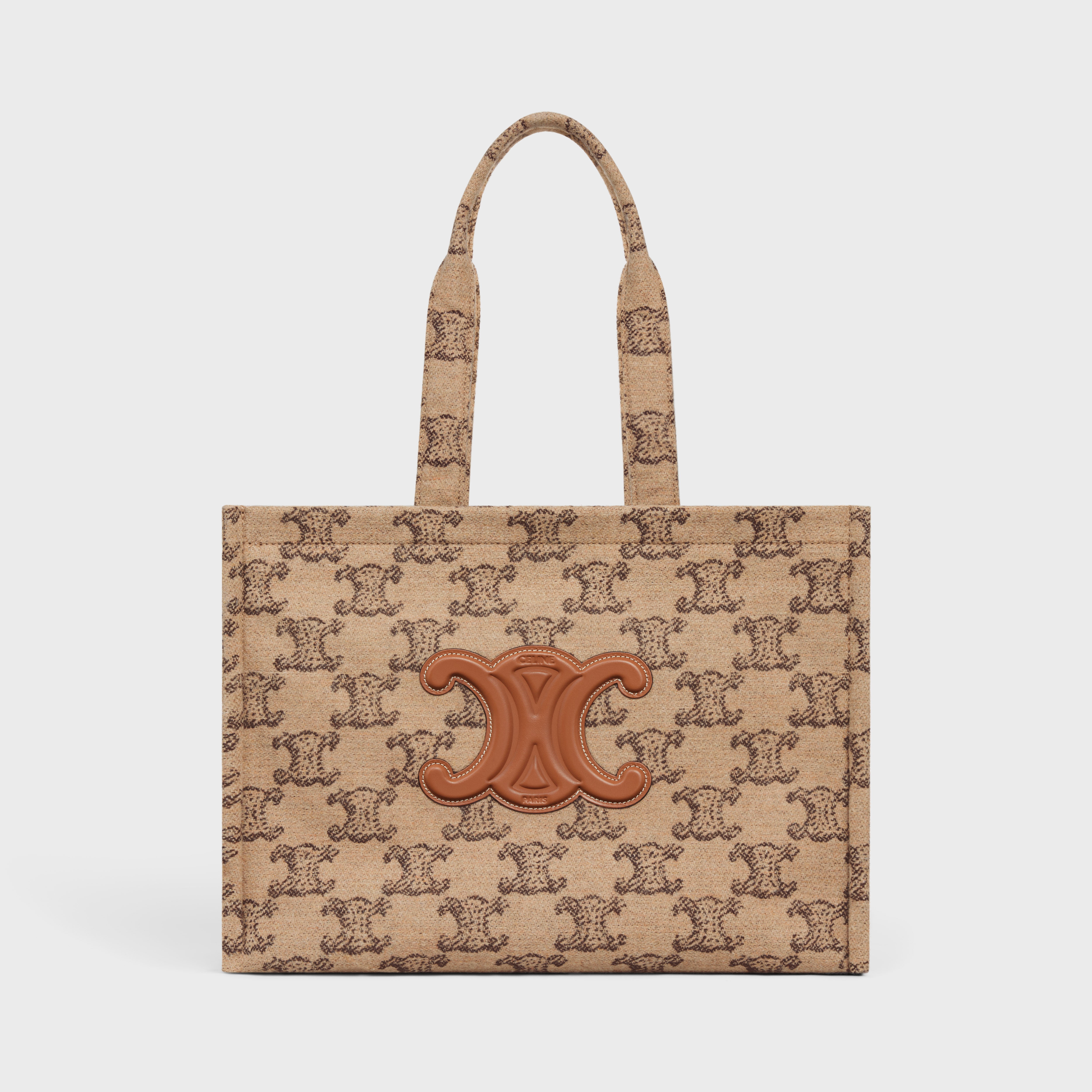 Large Cabas Thais in textile with triomphe - 5
