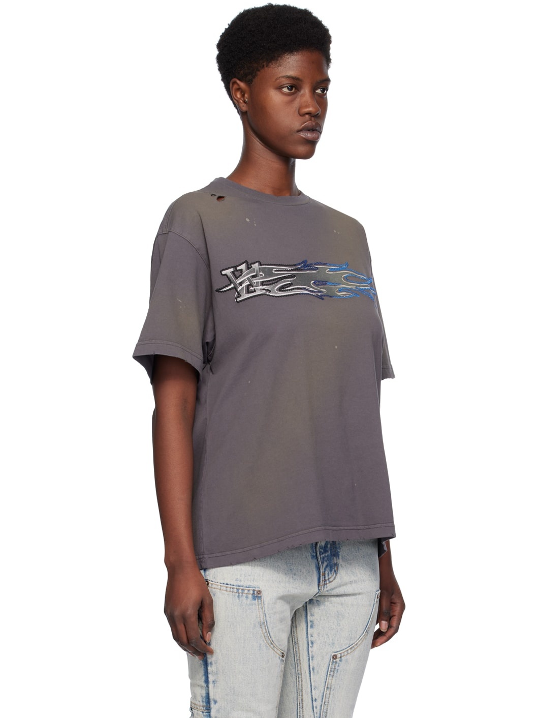 Gray Printed T-Shirt - 2