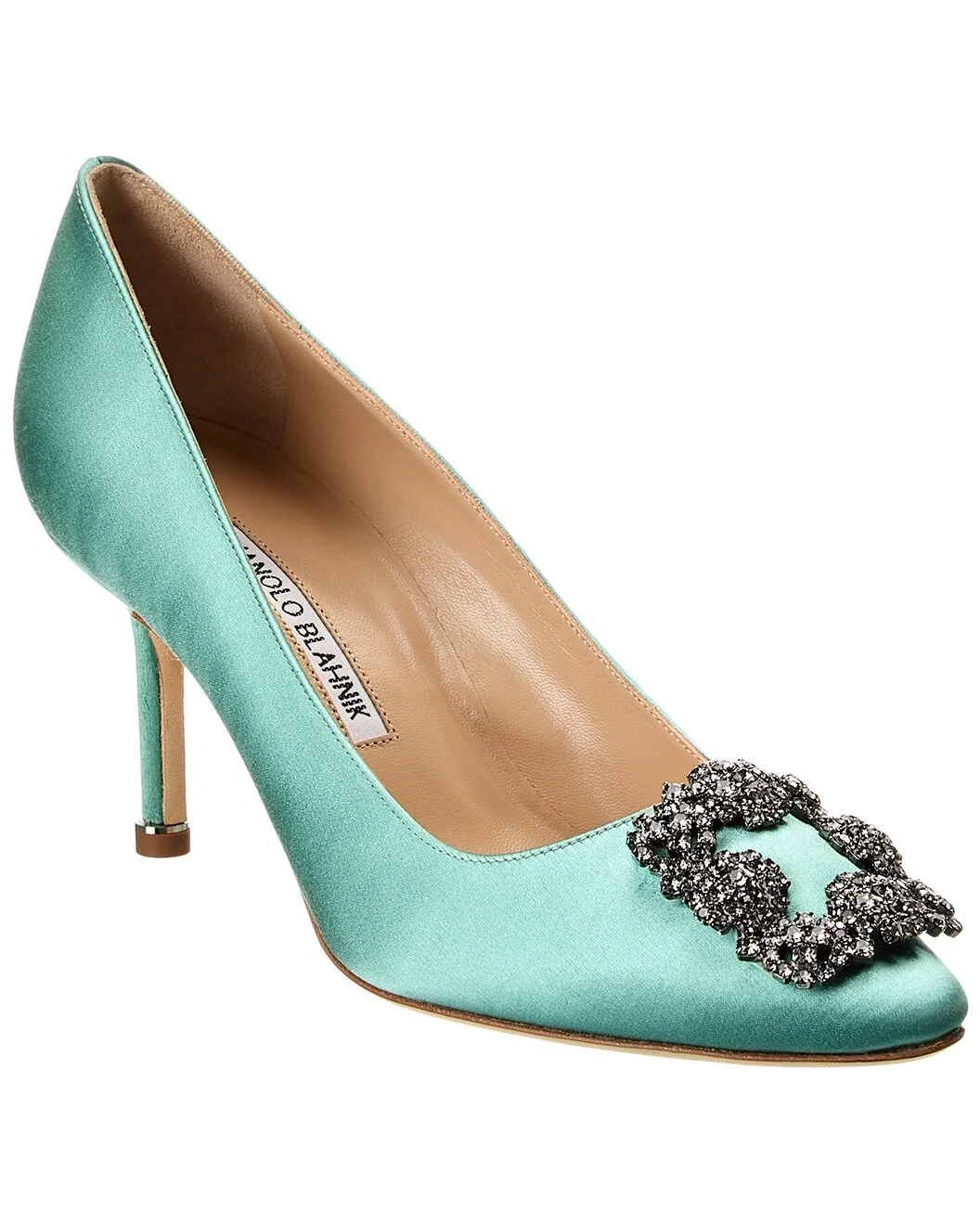 Manolo Blahnik Hangisi 70 Satin Pump - 1