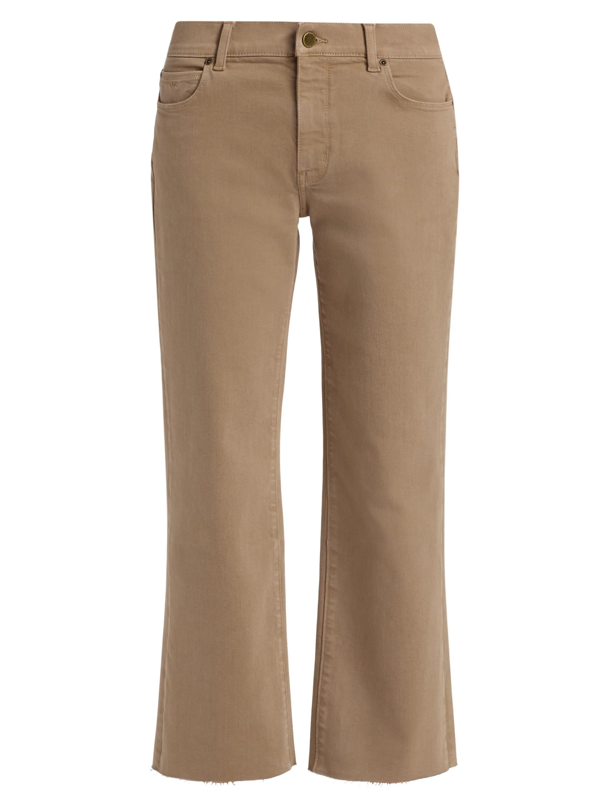 Women's Mika Crop Mid-Rise Pants - Khaki - 1