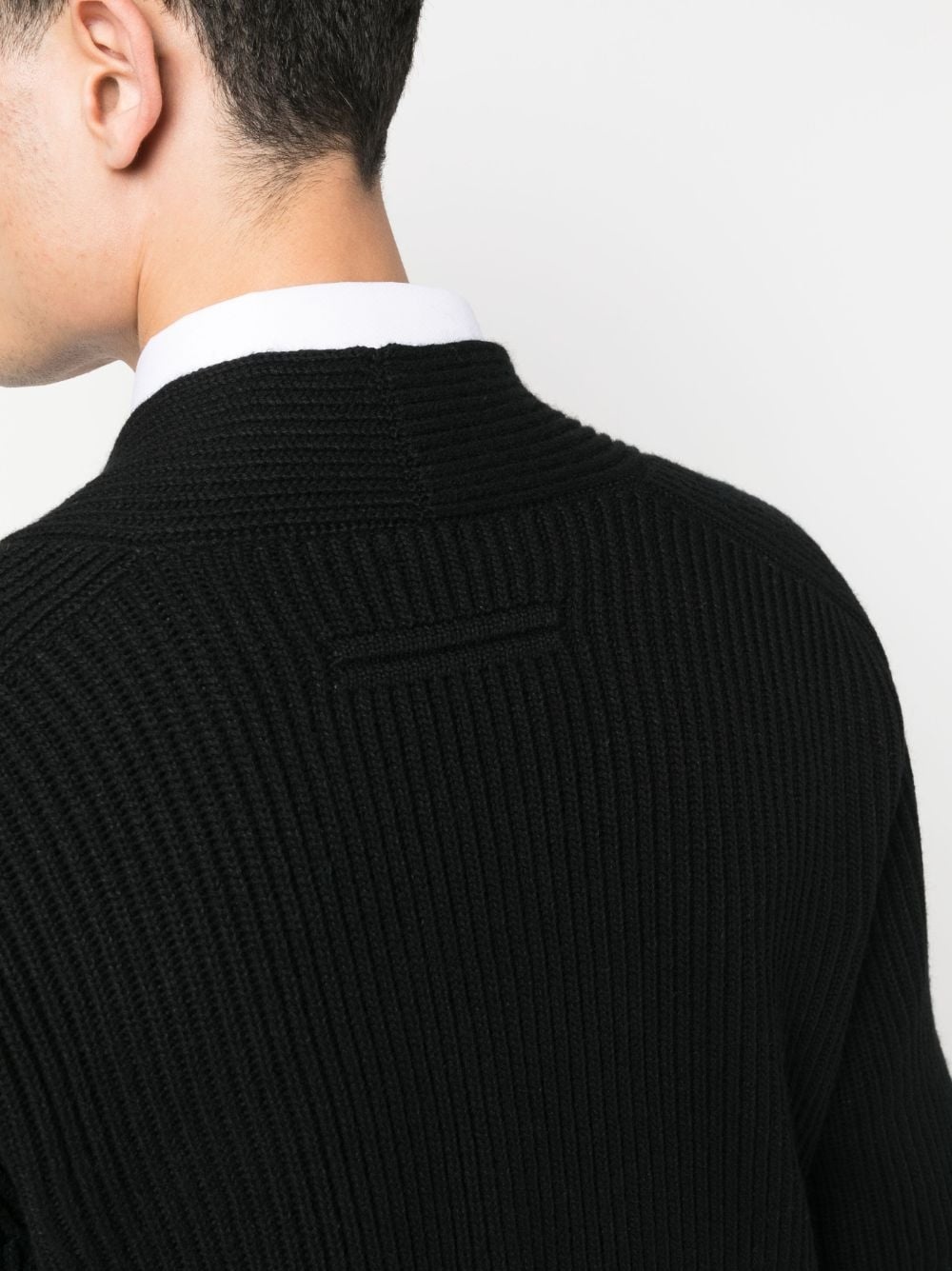 chunky ribbed-knit cardigan - 5