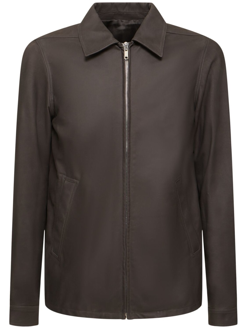 Brad zip-up leather jacket - 1