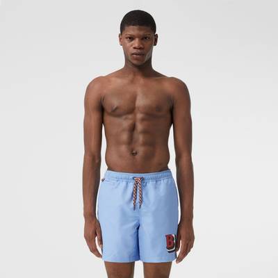 Burberry Letter Graphic Drawcord Swim Shorts outlook