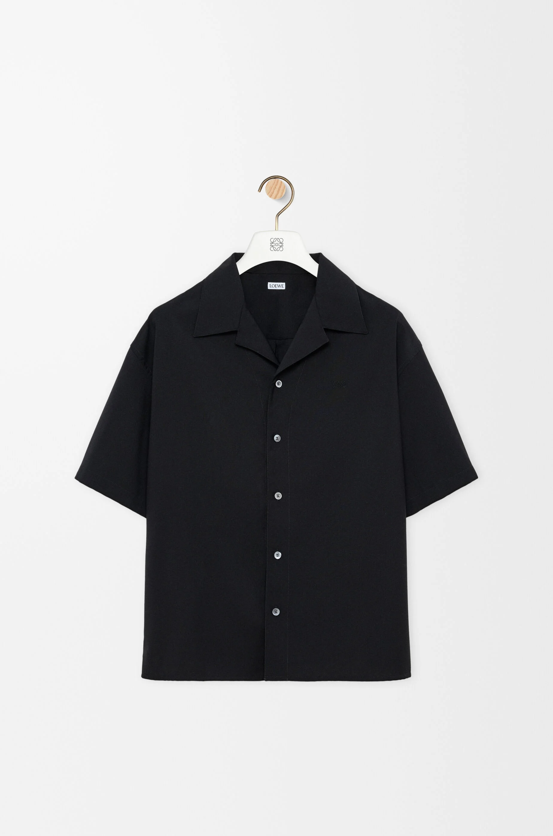 Short sleeve shirt in wool - 1