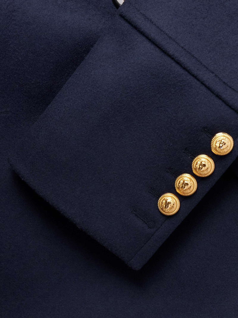 Double-Breasted Virgin Wool Peacoat 3