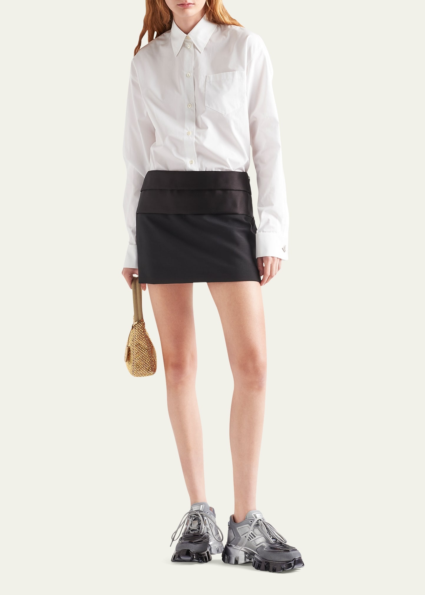 Poplin ave Cufflink Blouse - 2