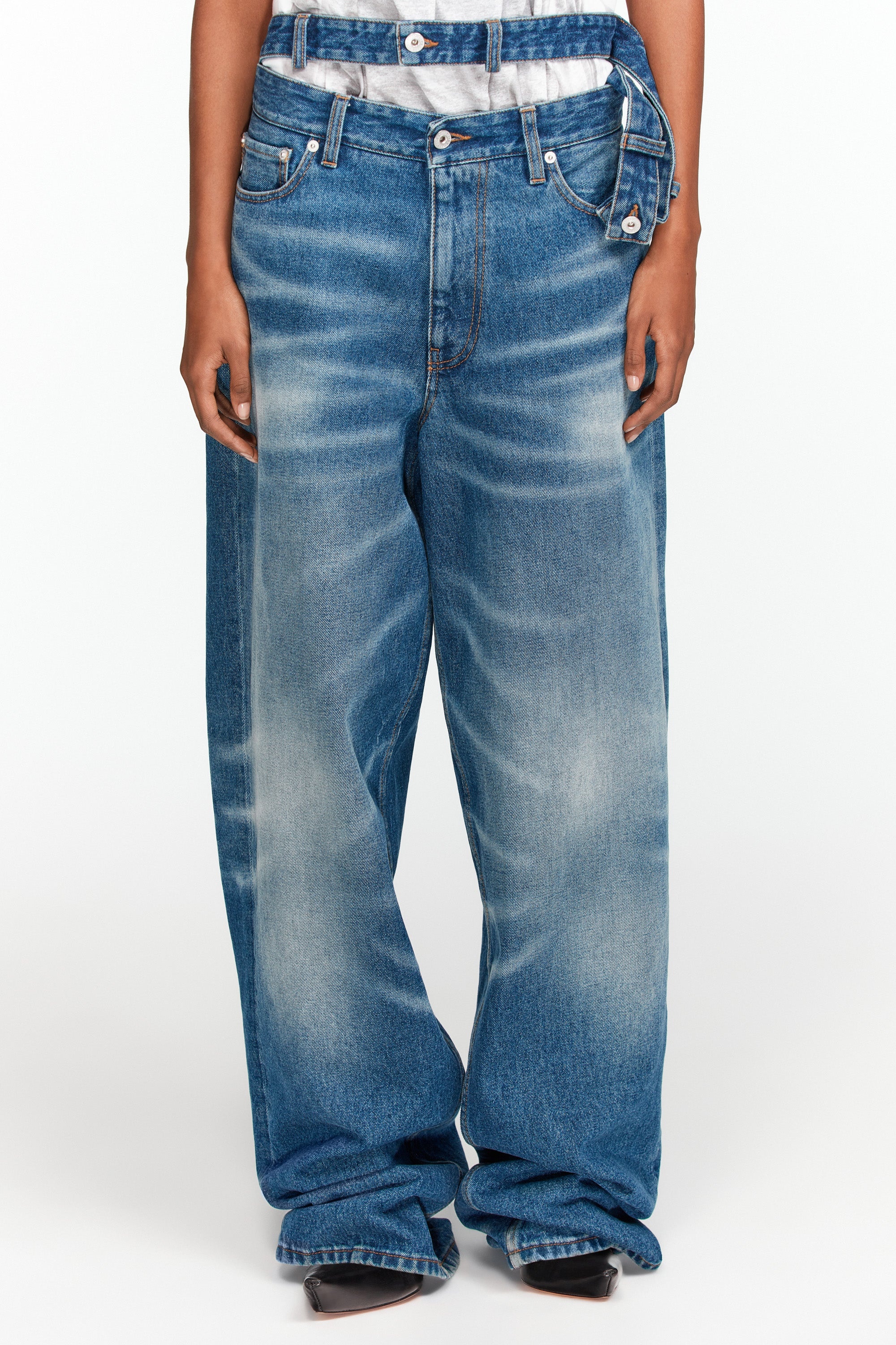Multi Waistband Jeans - 4