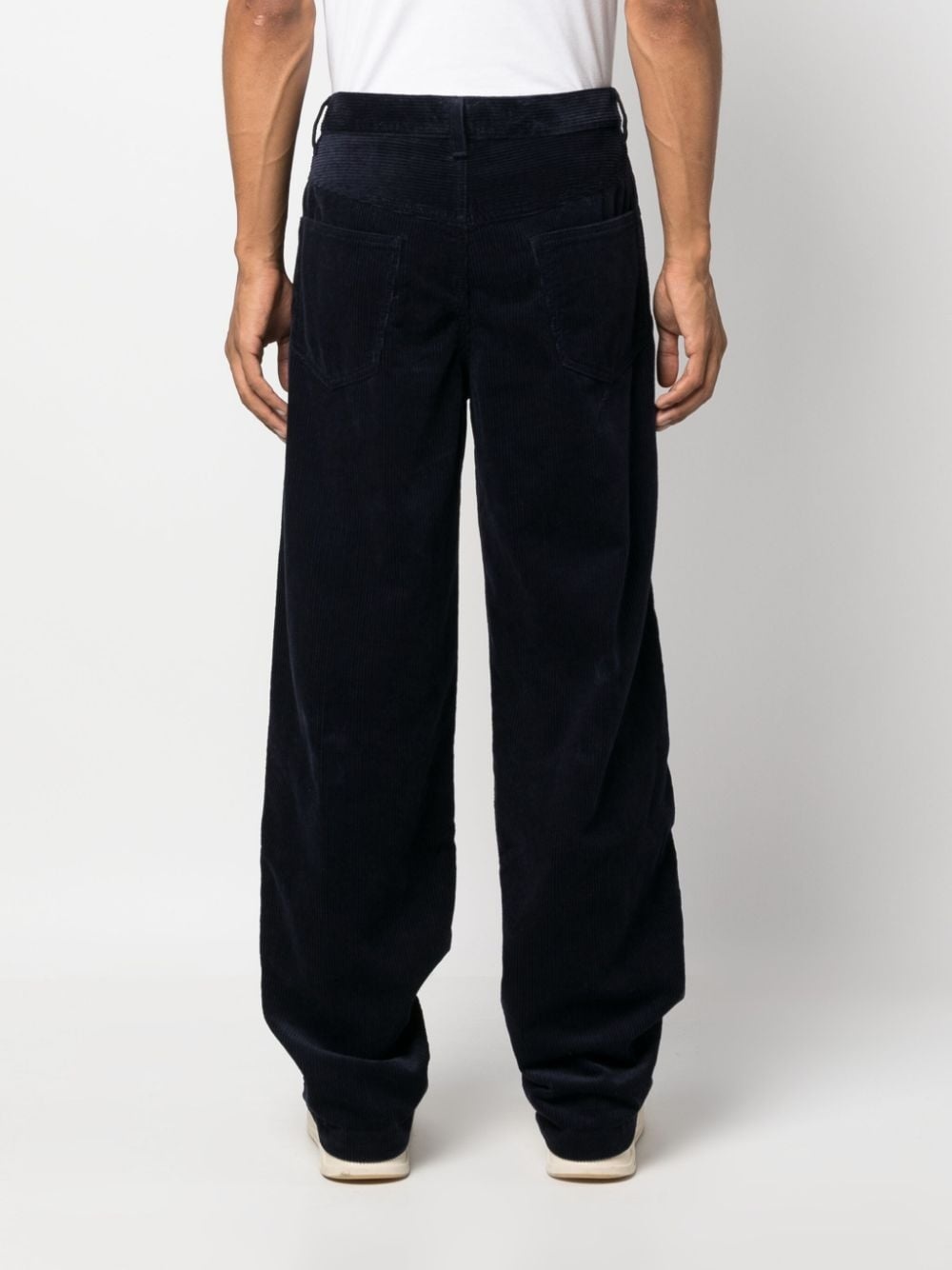 corduroy straight-leg trousers - 4