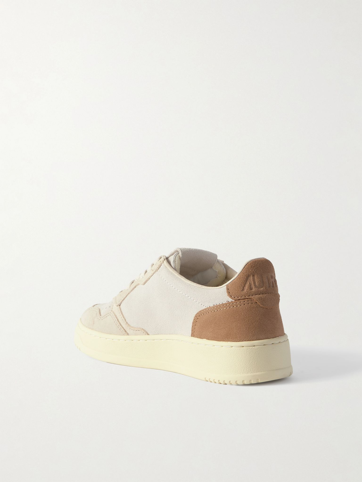 Medalist Low color-block suede sneakers Beige - 3