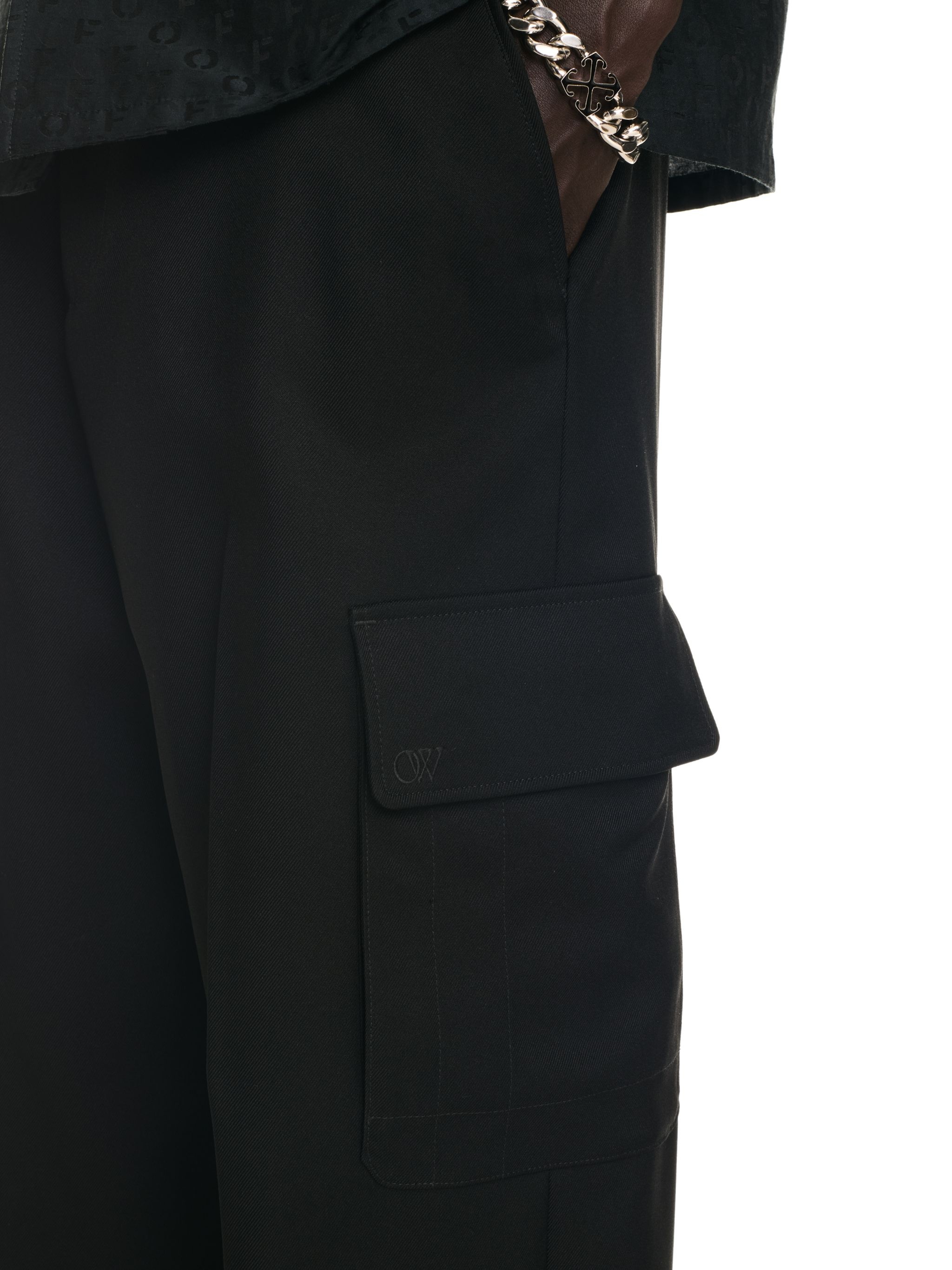 Ow Emb Drill Cargo Pant - 5