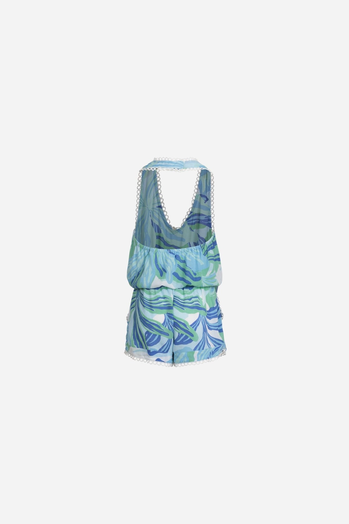 Short Jumpsuit Beth for girls - Blue Seaweed - 2