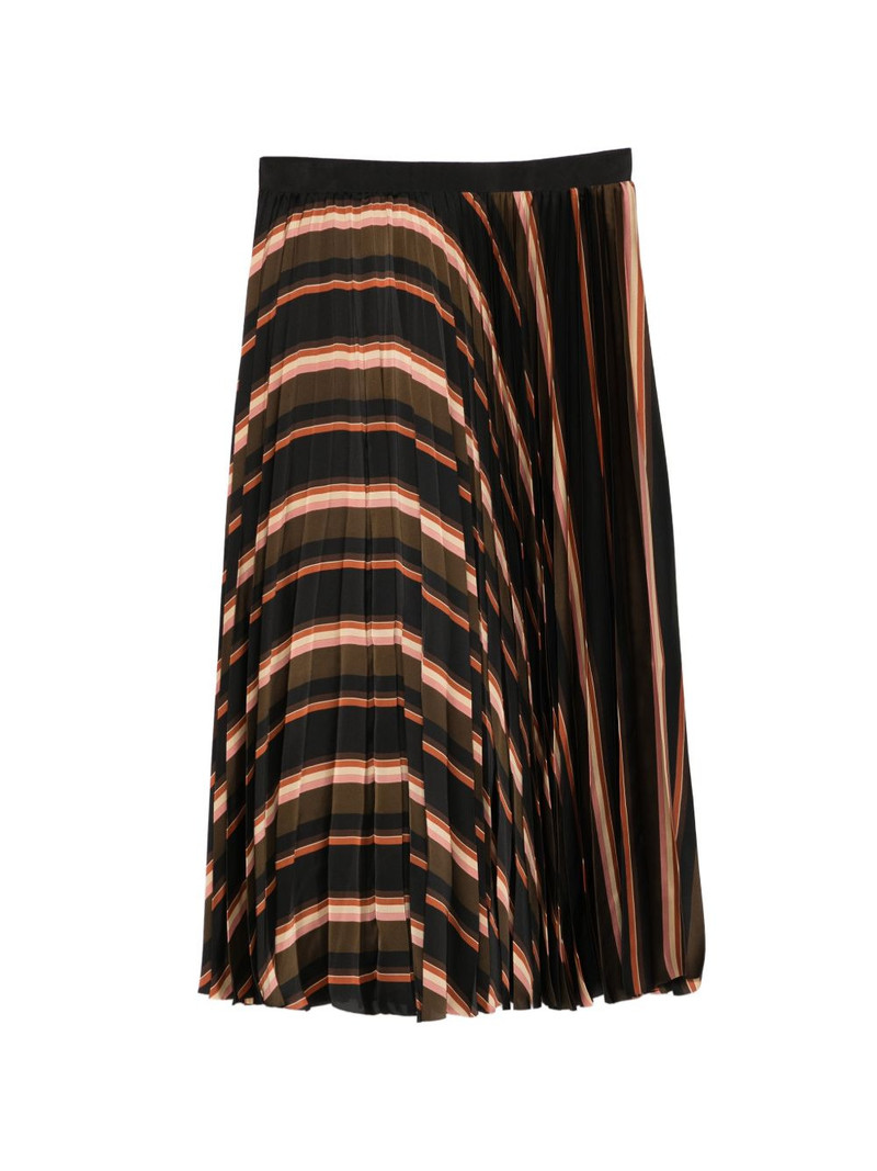 sacai striped-pattern midi skirt outlook