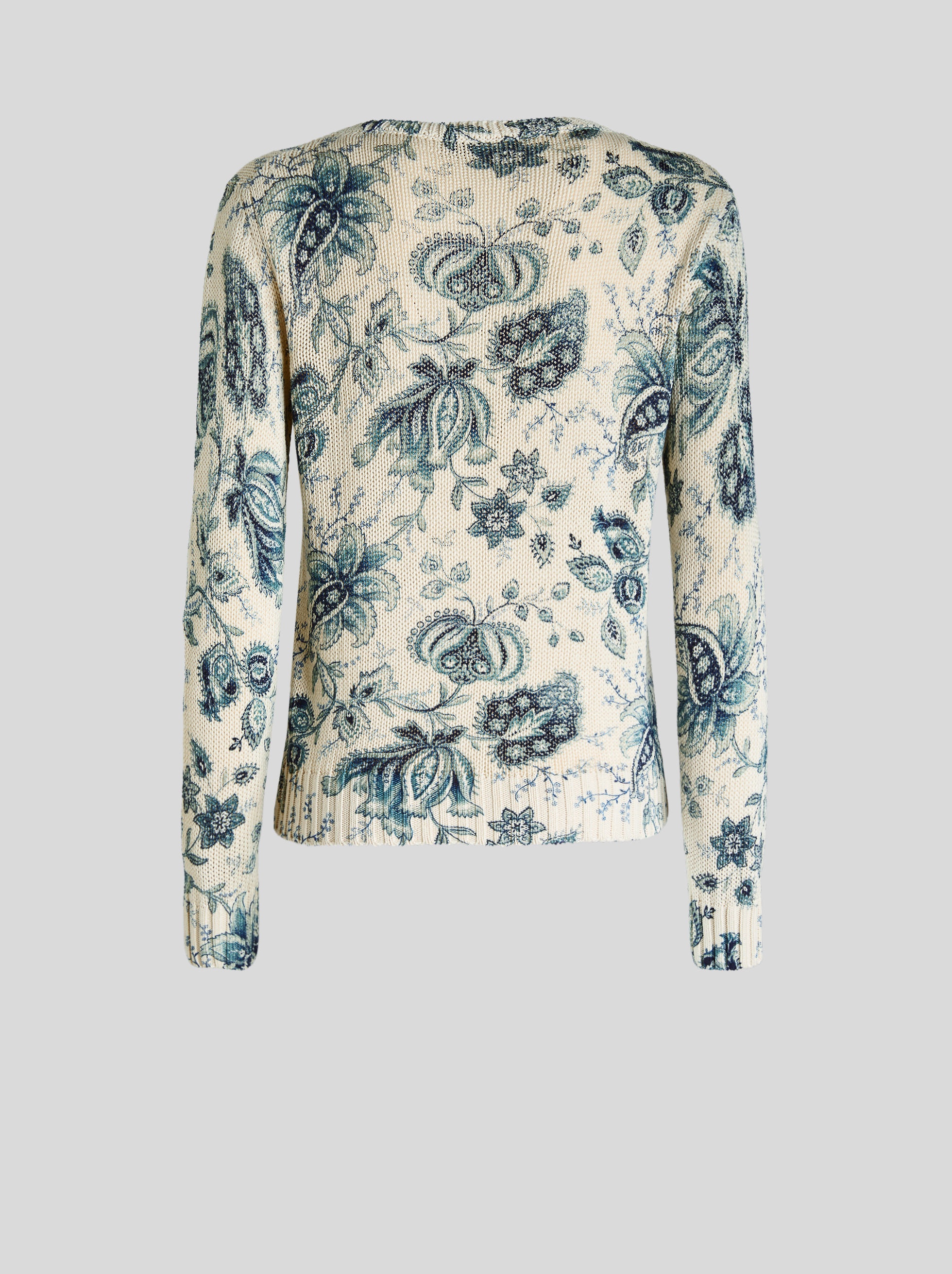 GRAPHIC PRINT SILK AND LINEN JUMPER - 5