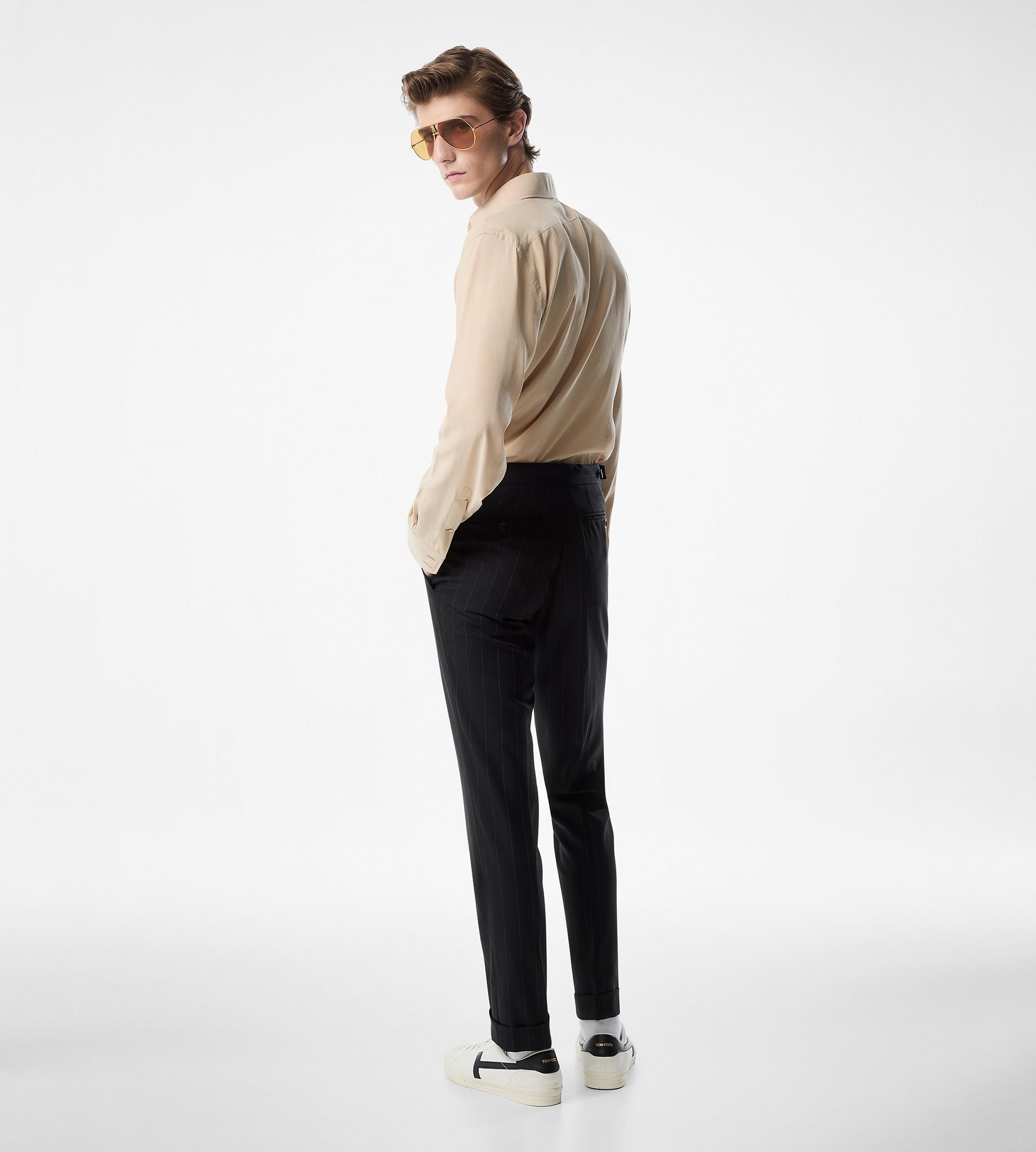 CREPE SATIN SLIM FIT SHIRT - 3