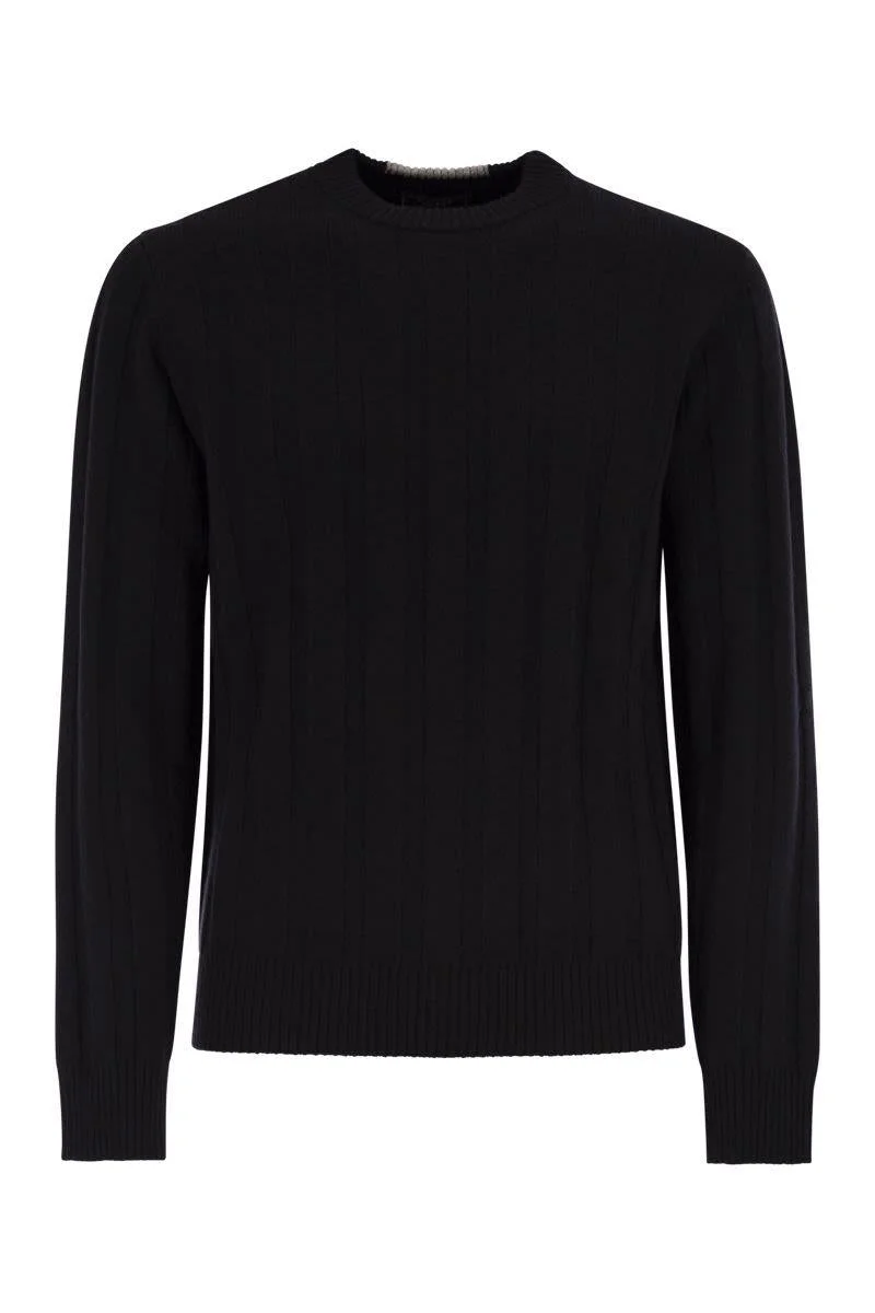 Peserico Wool And Cashmere Ribbed Jumper - 1