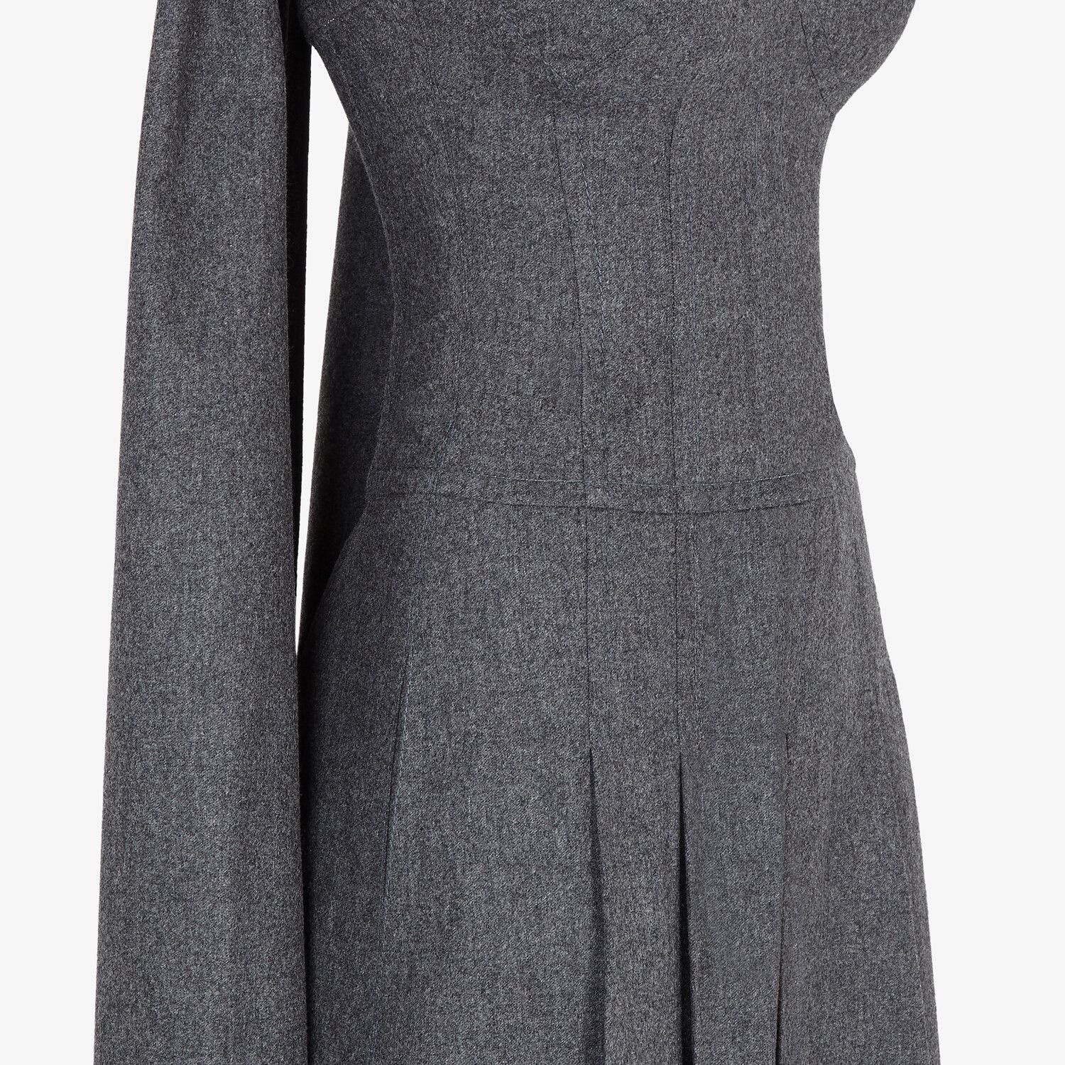 Gray flannel dress - 3