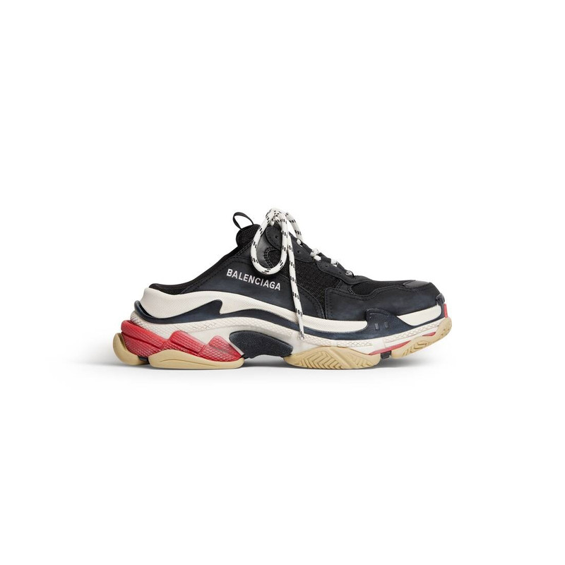 Men's Triple S Mule in Black - 1