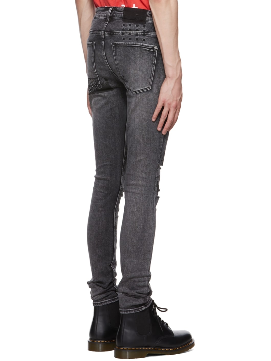 Black Van Winkle Mash Up Jeans - 3