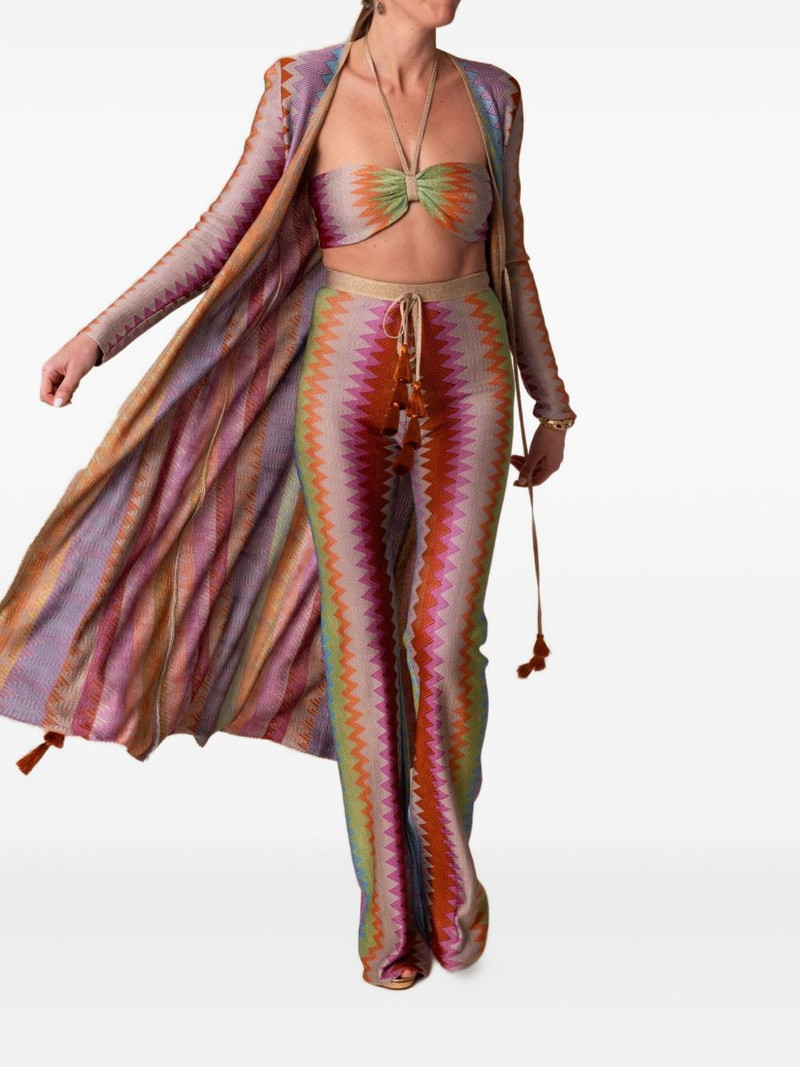 ALEXIS Annliese geometric-pattern tank top outlook