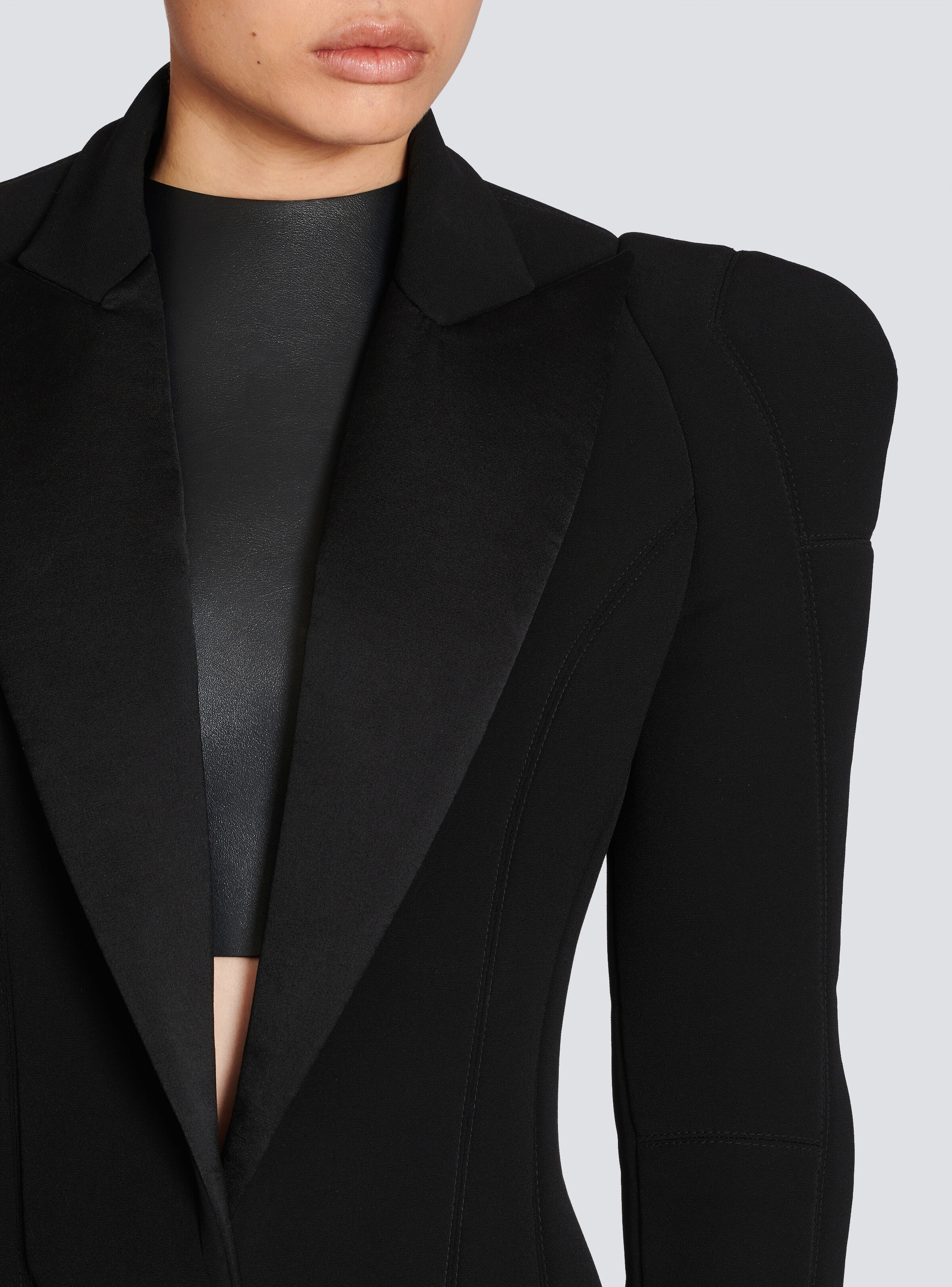Long wool blazer - 6