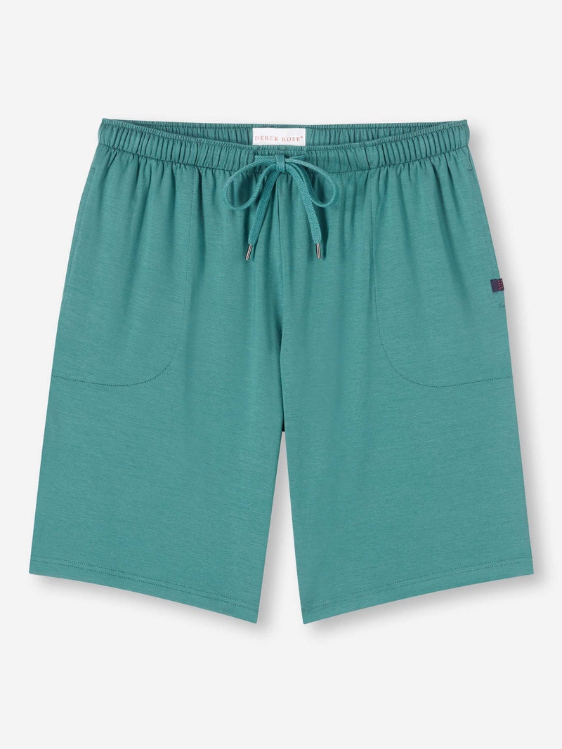 Men's Lounge Shorts Basel Micro Modal Stretch Teal - 1