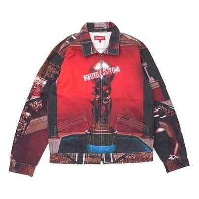 Supreme FW17 x Scarface the world is yours denim Jacket 'Red Black' SUP-SS18-680 - 1