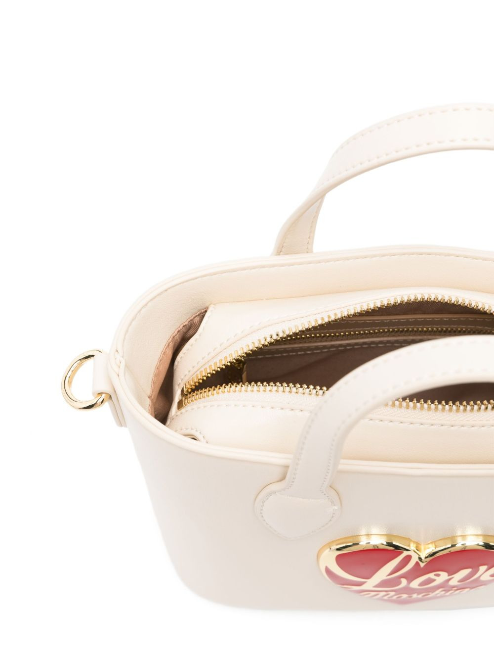 heart-plaque tote bag - 5