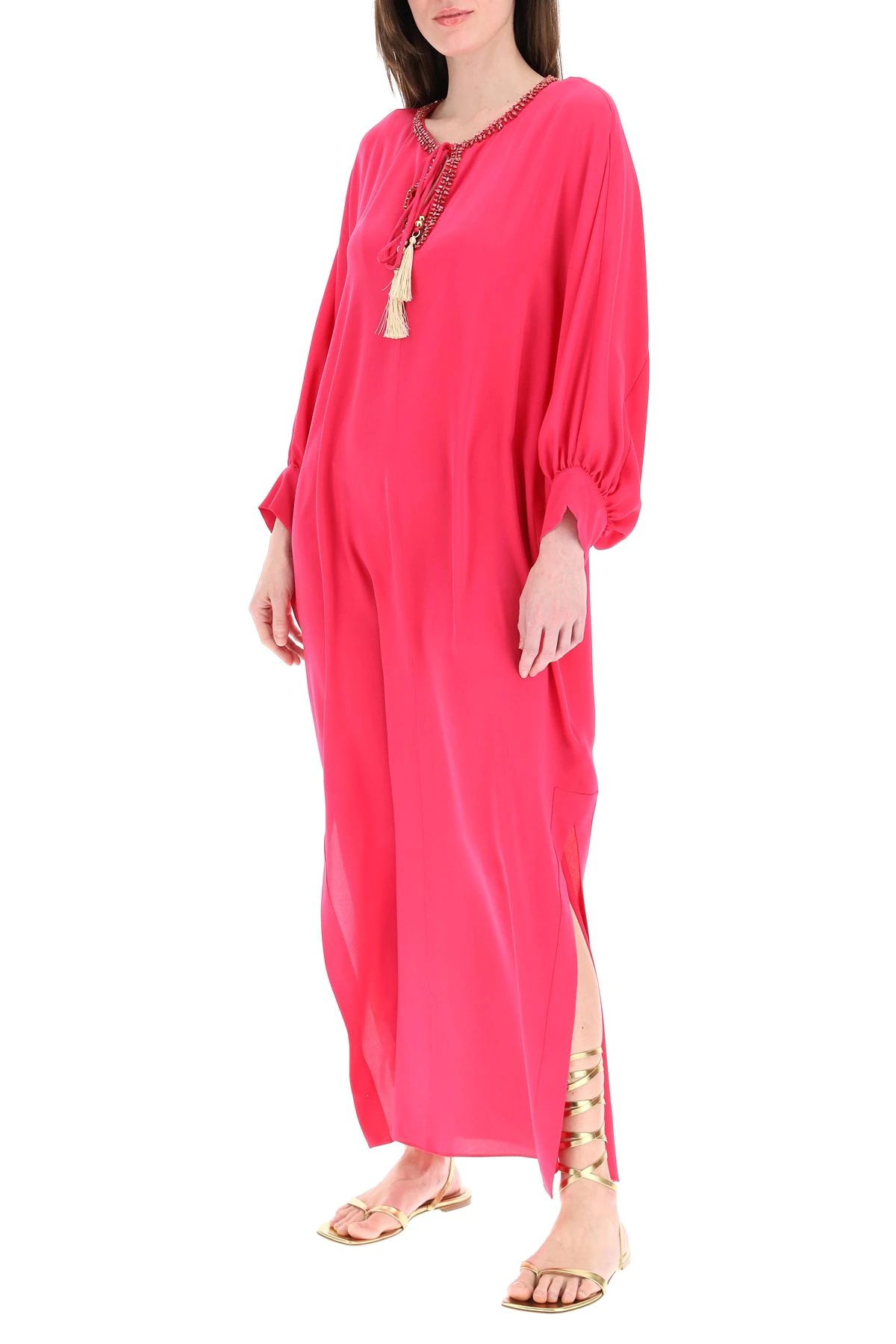 OCROMA SILK CAFTAN DRESS - 2