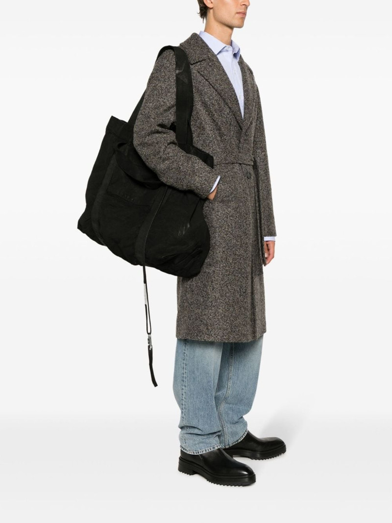 Boris Bidjan Saberi distressed cotton tote bag outlook
