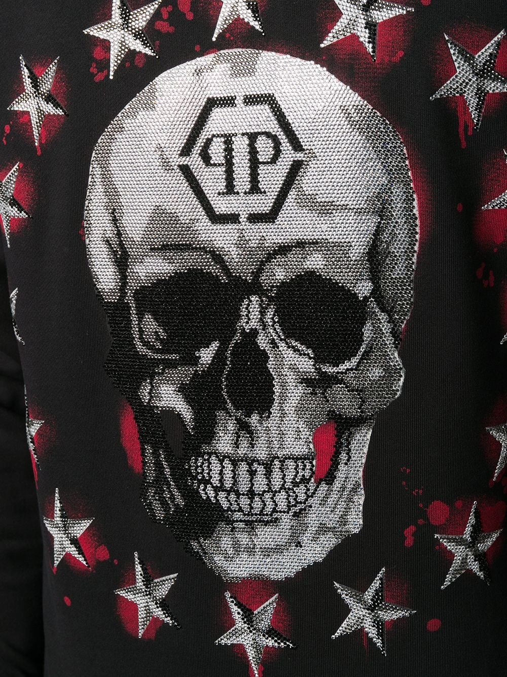 LS Stars and Skull crew neck sweatshirt  - 5