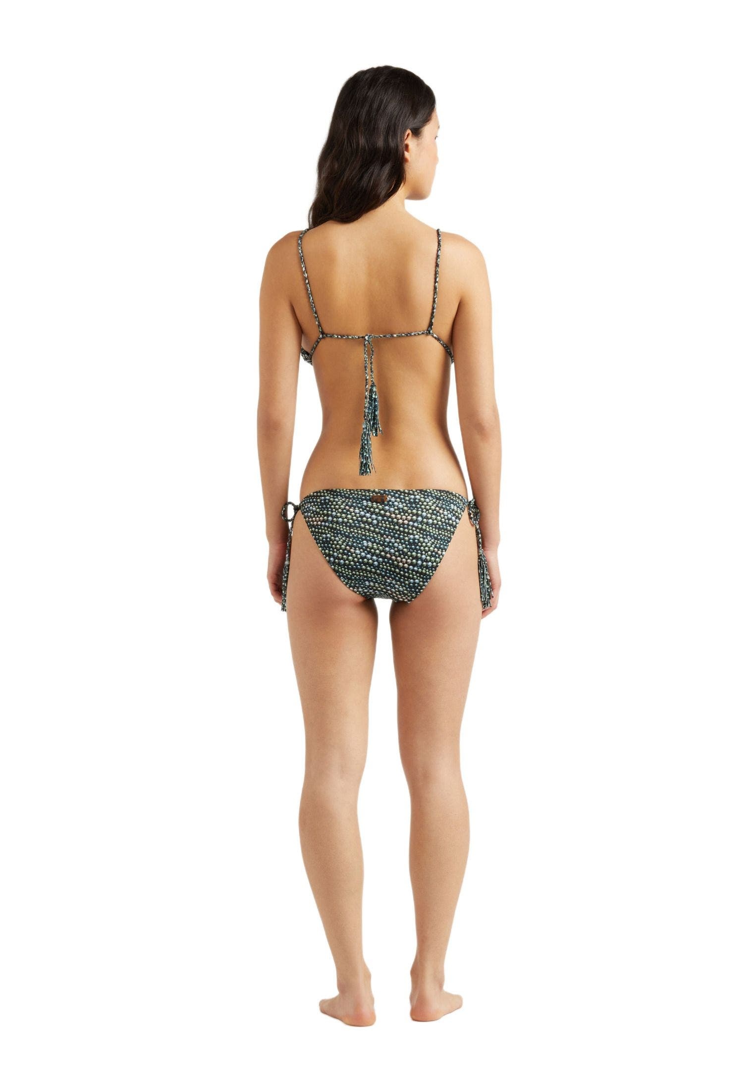 Vilebrequin Women's Pearl Jersey Rope Tresses Mini Brief Bikini Bottom in Noir at Nordstrom - 2