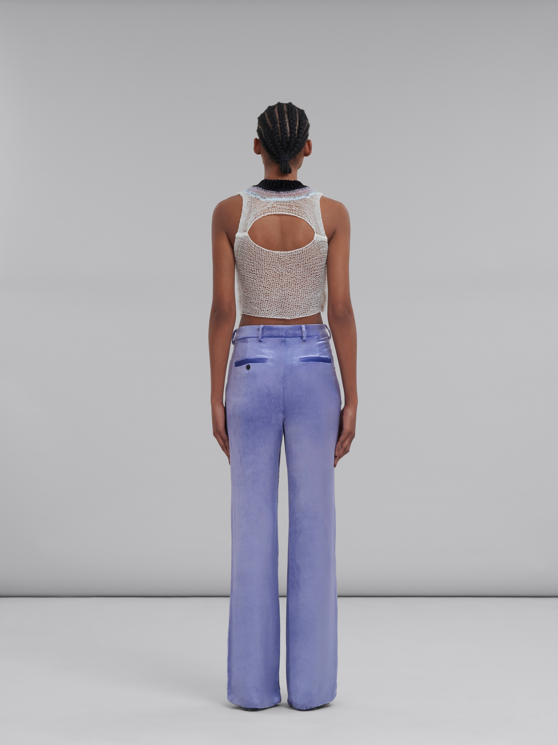 LILAC VELVET TROUSERS - 3