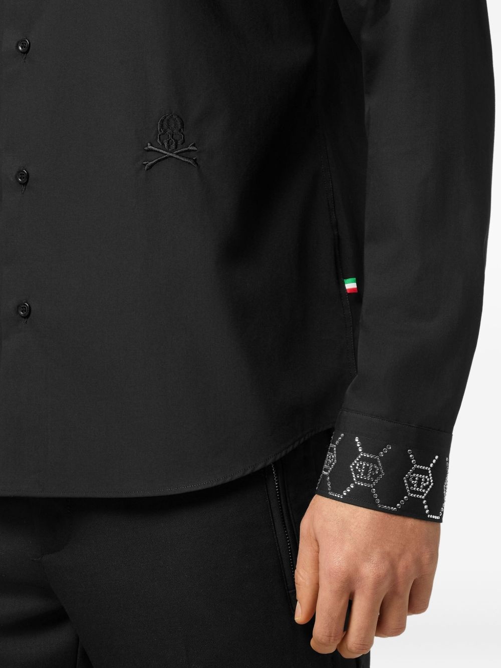 monogram-embellished shirt - 5