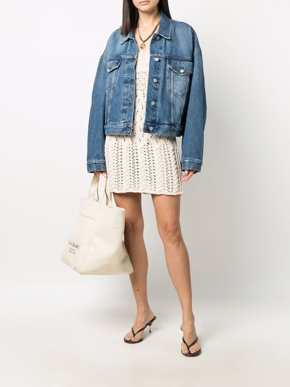 oversized denim jacket - 2