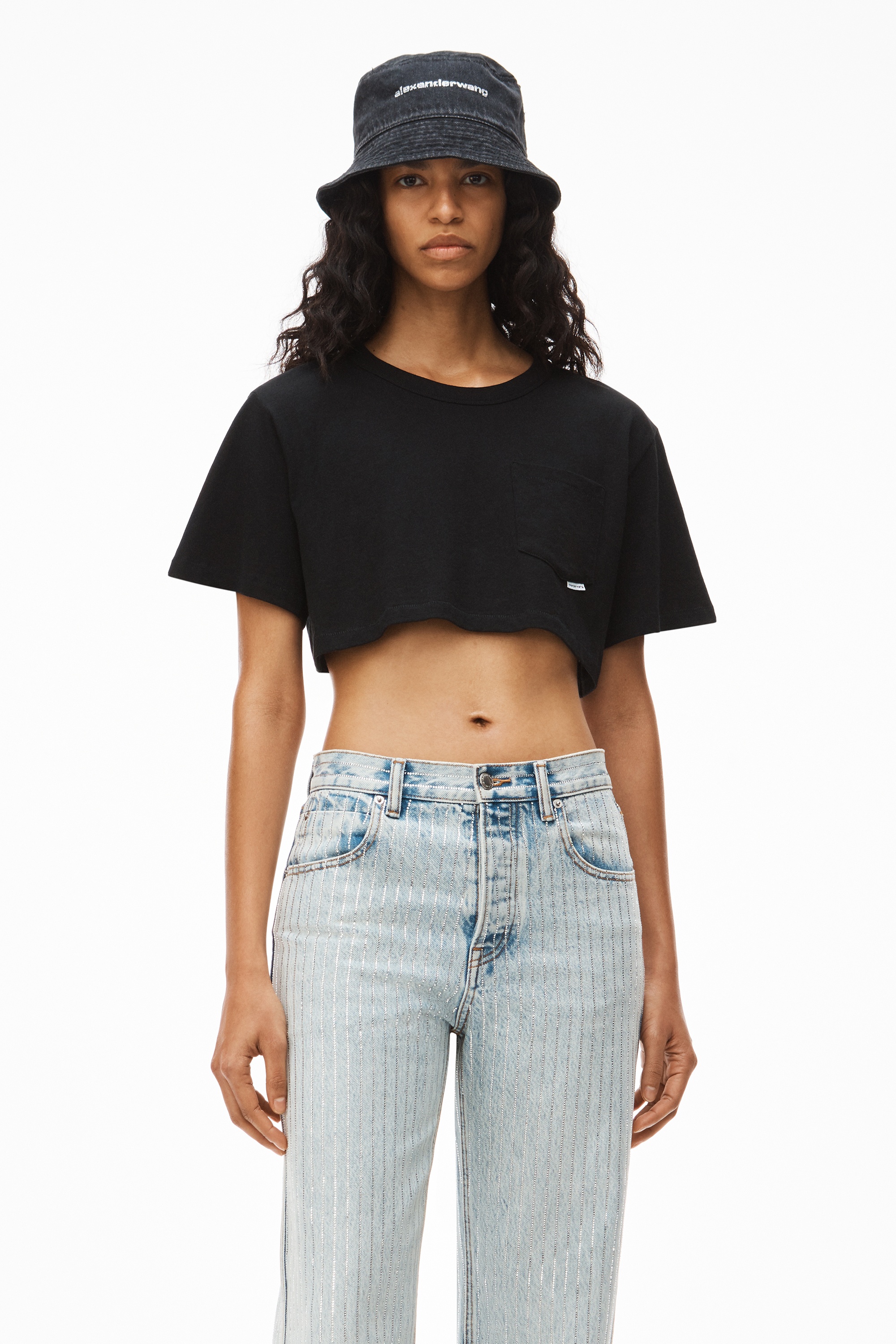 CROP TEE IN HIGH TWIST JERSEY - 2