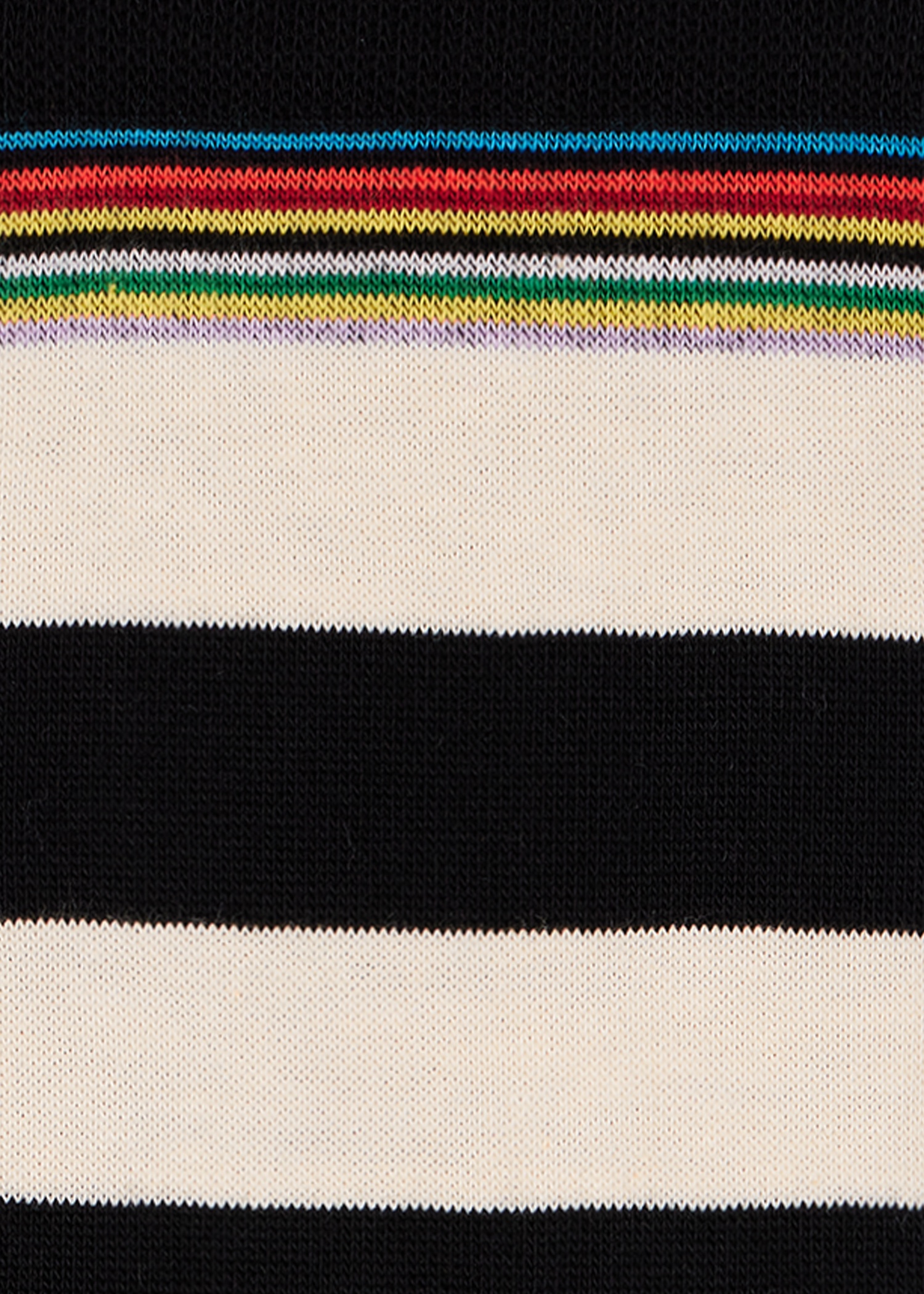 Black Contrast 'Signature Stripe' Socks - 3