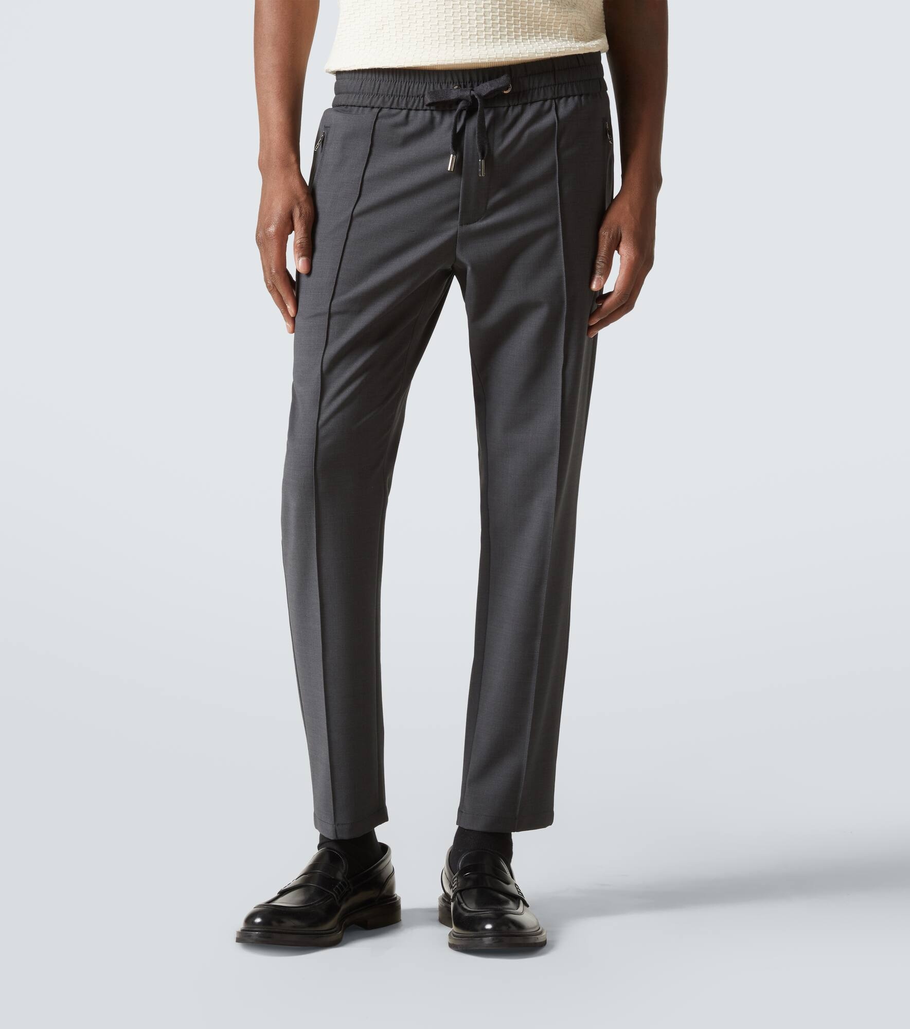 Wool-blend straight pants - 3