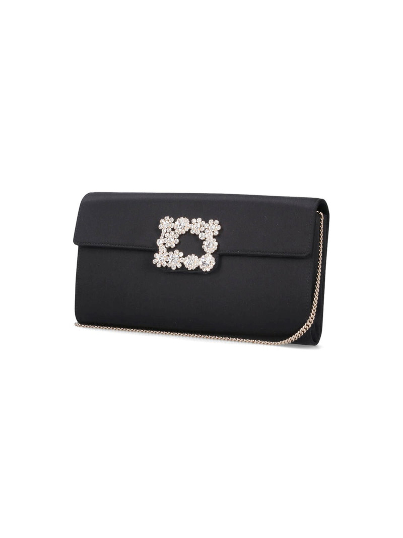Roger Vivier 'EFFLORESCENCE' SATIN CLUTCH BAG outlook