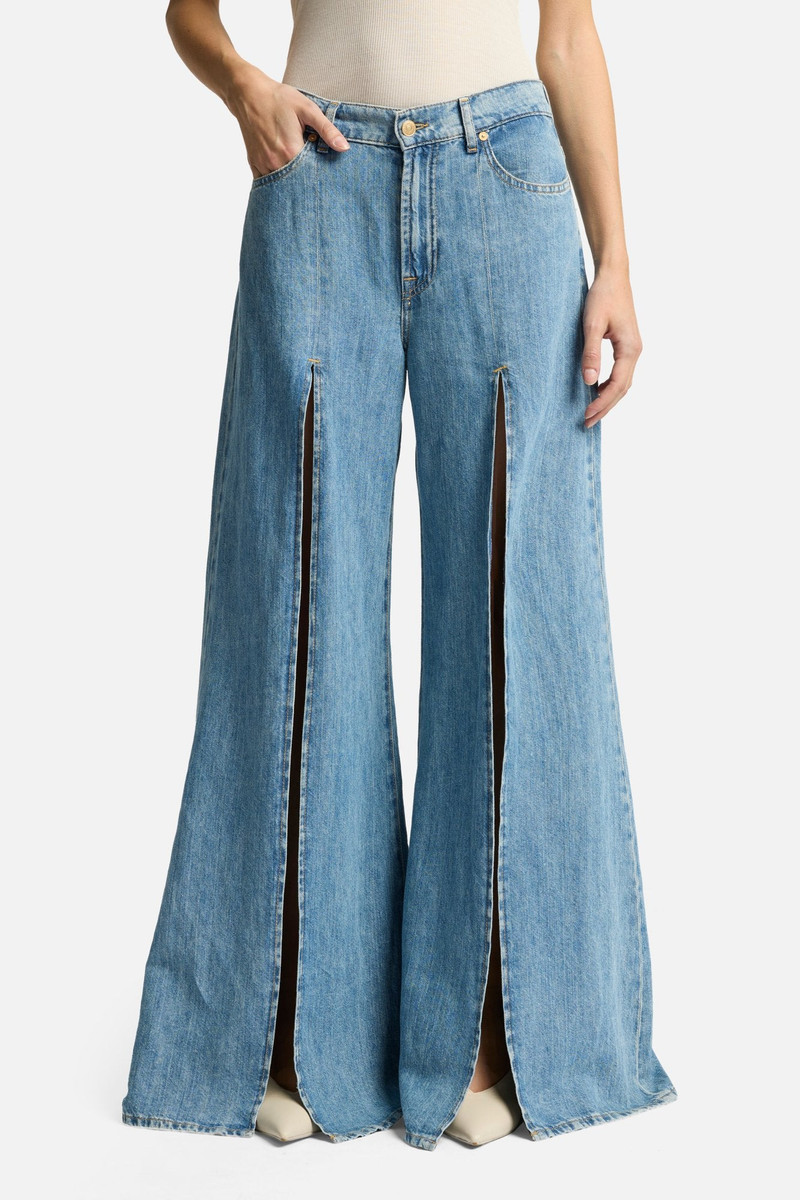 Indigo Linen Willow Palazzo Wide Leg in Arizona 3