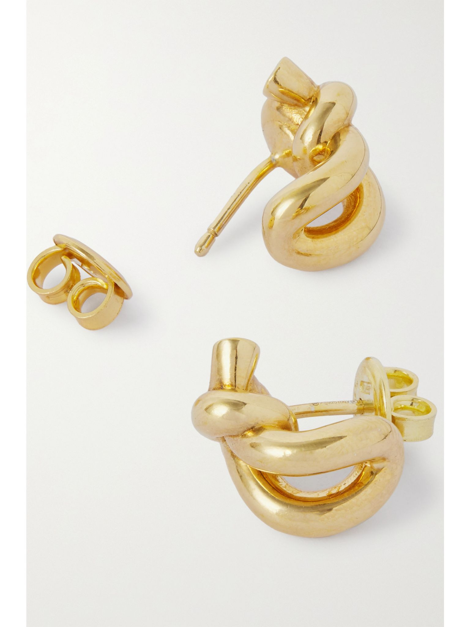 Gold-plated earrings Gold - 3