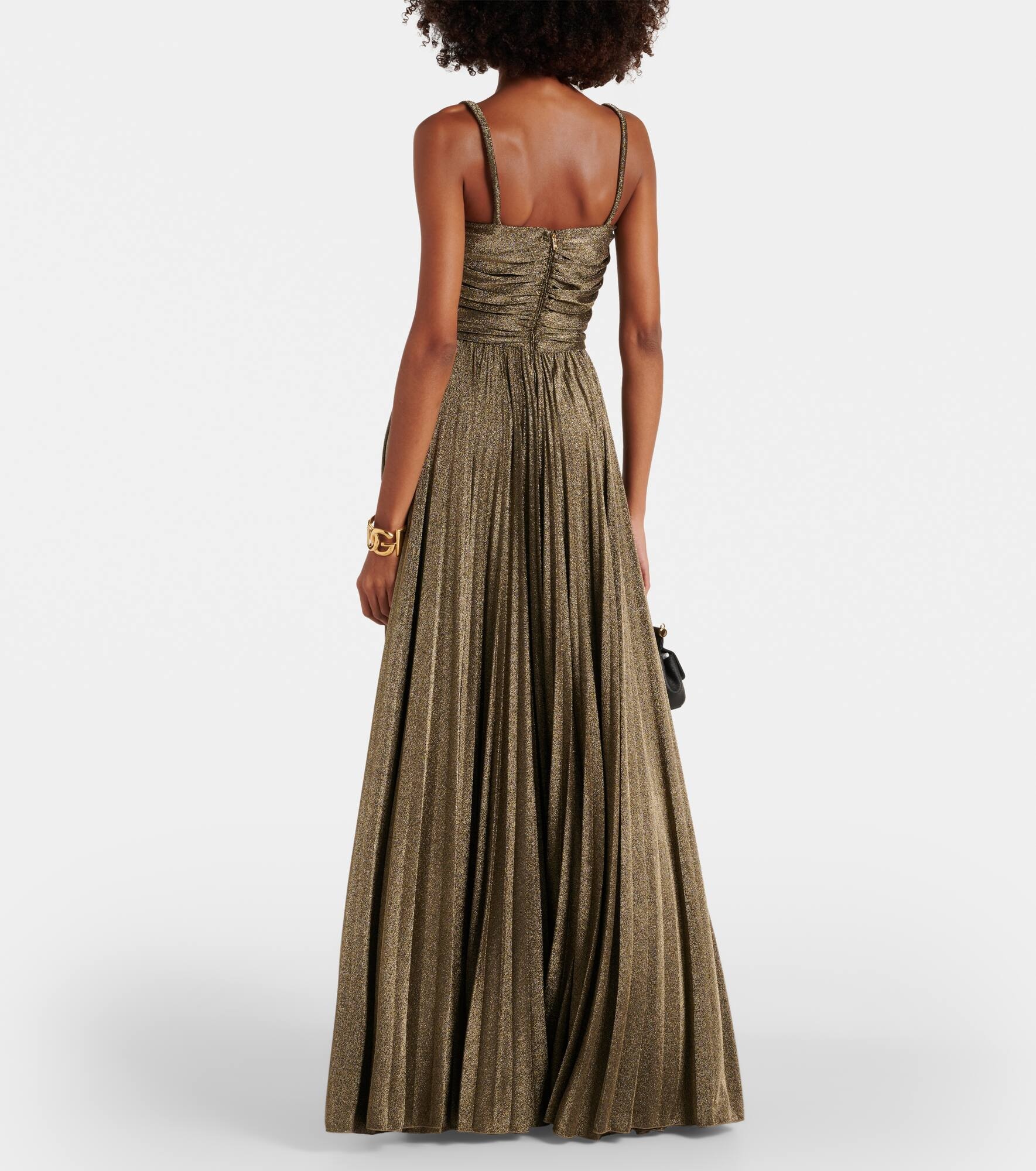 Ruched metallic gown - 3