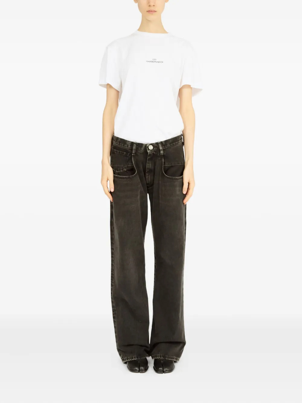 MAISON MARGIELA - Women Wide-Leg 5-Pocket Pants - 1