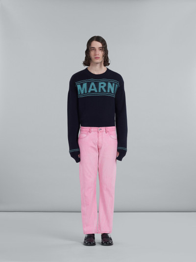 Marni STRAIGHT TROUSERS IN PINK COTTON DRILL outlook